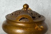 Chinese Incense Burner - Bronze, Signed