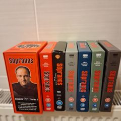 The Sopranos. Complete Set Of Sopranos DVD Box Sets In Delux Packaging. Retails At 80euro In Golden Discs. Selling 50euro.