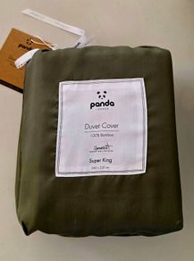 New Forest Green, Super King Duvet Cover - Panda London, Signature+ Bamboo Lyocell, Duvet Cover