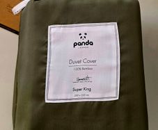New Forest Green, Super King Duvet Cover - Panda London, Signature+ Bamboo Lyocell, Duvet Cover