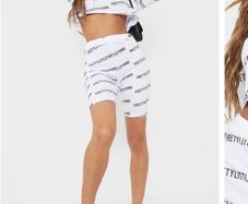 Womens plt co ord crop top and shorts