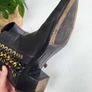 ALEXANDER McQueen Ladies black pointed gold braided chain ankle boots Sz 41 - Fit 8 - 8.5UK - Rrp 943 (New) Image 8