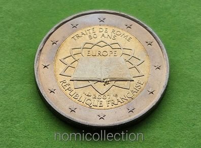 France 2007 year Uncirculated 2 Euro coin.