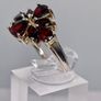 Sterling Silver ring 925 with Garnet Image 2