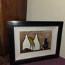 Oil on Board Shawlies and Cottages painting - Framed Image 5