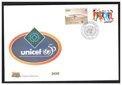1996 Ireland Boyne valley & UNICEF Commemorative Stamps An Post First Day Cover (FDC)