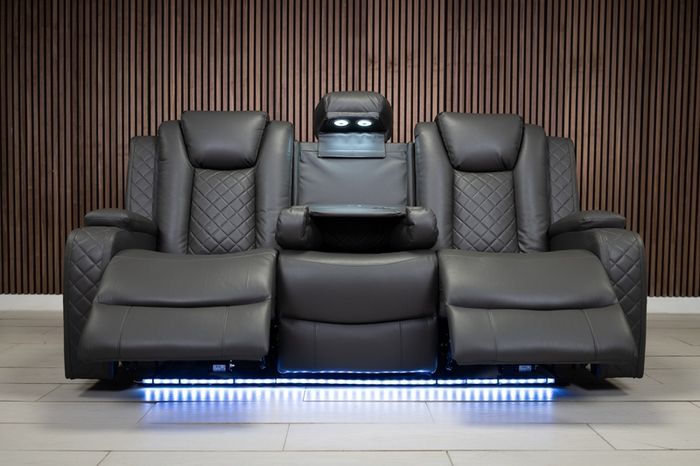 3 Seater Ashbyrne Electric Leather Recliner Sofa