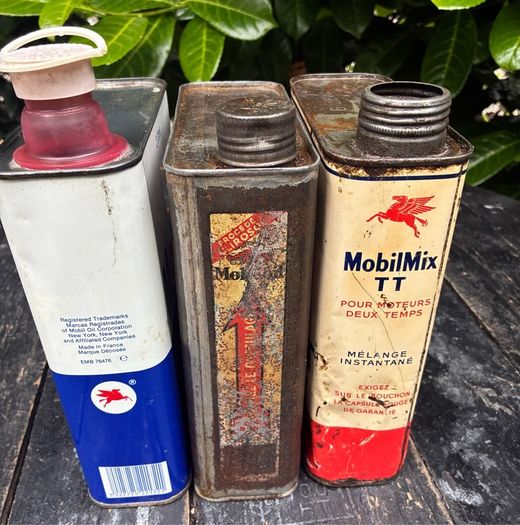 Vintage Mobil and Mobiloil Tins