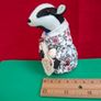 Handmade Felt Badger Figurine Image 7
