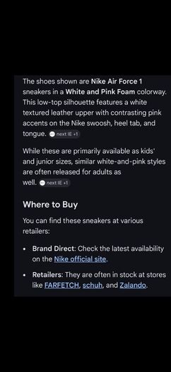 Nike Air Force 1 - Kids Size UK1