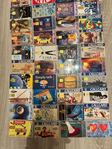 Call cards Irish all me doubles at 1 euro each