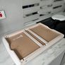 Folding Bed Tray / Laptop Table - White & Grey Image 3
