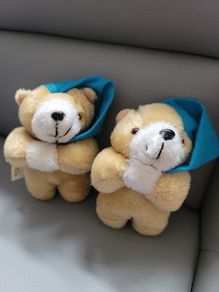 SnowBall Twin Teddy Bears Like New Plush Toys Teddies Comforter