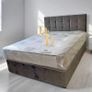 4ft 6 Double Fabric Bed Made in Ireland Image 2