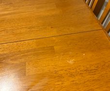 Pine table and 6 chairs