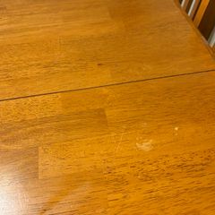 Pine table and 6 chairs