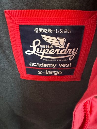 Superdry Red Hooded Gilet XL