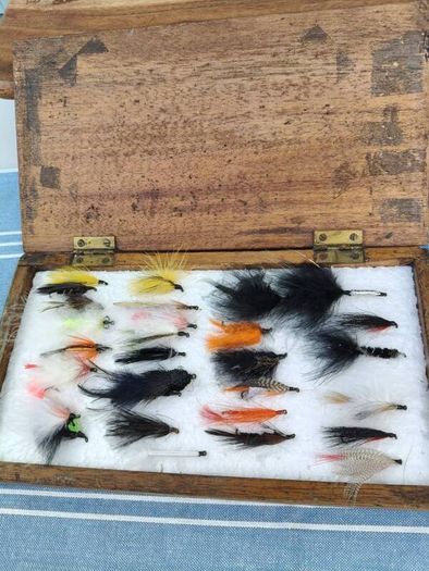 Old Fishing box of Flies