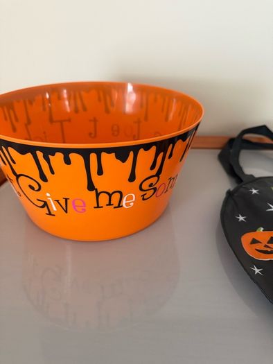 Halloween Bag and bowl