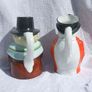 CHARACTER TOBY JUGS (tourist ware pottery) - two vintage character-toby jugs - John Bull (Ballycastle, Antrim) & a Welsh Lady (1950's or earlier) Image 4