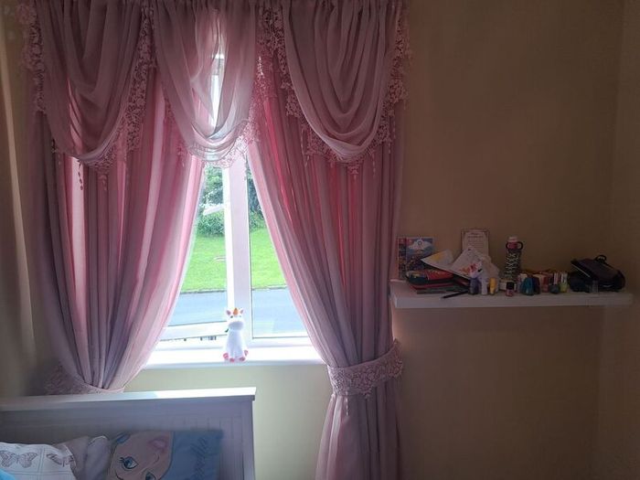 Stunning Princess curtains with tie backs