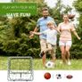 Double Sided Football Training Net, Adjustable Angle Soccer Kickback Target Goal Rebounder Net, for Kids and Children Image 4