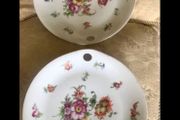 Antique Hand Painted Meissen Plate Set