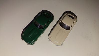 2 Jaguar E model cars