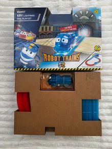 Robot Trains Kay Silverlit lightning rail playset Opened Damaged Box Please see photos