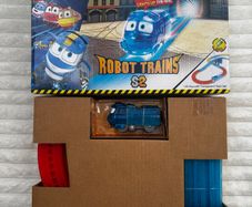 Robot Trains Kay Silverlit lightning rail playset Opened Damaged Box Please see photos