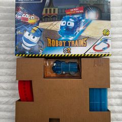 Robot Trains Kay Silverlit lightning rail playset Opened Damaged Box Please see photos