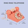 Mentari Wooden Toy Ring Ring Telephone - Pretend Play With Children Ages 2+ Image 2
