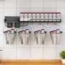 BRAND NEW Kitchen Organizer Wall-mounted Spices Space Shelf Aluminum Multifunction Organizer Rack for Spice Image 7