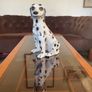 Large Mid-Century Ceramic Statue of a Dalmatian puppy 1970s Image 3
