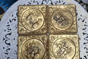 brass plates x4