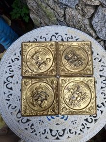 brass plates x4