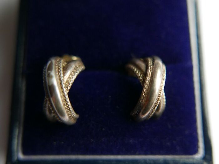 Vintage Sterling Silver 925 Earrings 1,9g