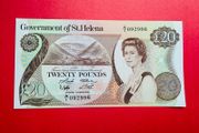 Saint Helena   20 POUNDS    1986    . Pick  10a  Scarce  ( Uncirculated )
