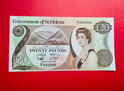 Saint Helena   20 POUNDS    1986    . Pick  10a  Scarce  ( Uncirculated )