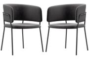 Upholstered Chair, Modern and Comfortable, 57x53x73 cm, Gray
