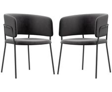 Upholstered Chair, Modern and Comfortable, 57x53x73 cm, Gray