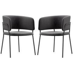 Upholstered Chair, Modern and Comfortable, 57x53x73 cm, Gray