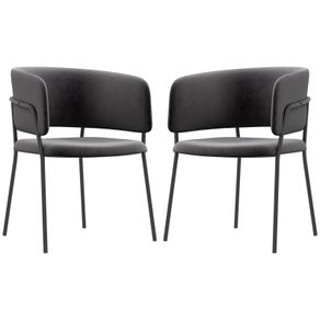 Upholstered Chair, Modern and Comfortable, 57x53x73 cm, Gray