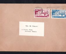 1937 Ireland New Constitution Commemorative Stamps Plain Envelope addressed to Dublin First Day Cover (FDC) with slogan cancel