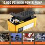 689 bar(10,000PSI) Air Hydraulic Pump, 1.6 L(0.42 Gal) Reservoir, NPT 9.5mm(3/8 In) Oil Outlet, NPT 6.4mm(1/4 In) Inlet, Aluminum Shell Air Actuated Treadle Foot Pump, for Automobile Repair Frame Machine & Hydraulic Press Image 3