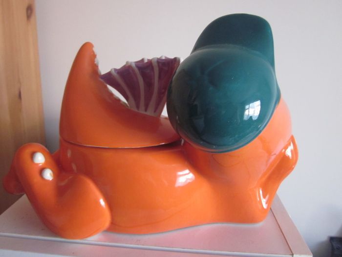 Coconut the little orange dragon novelty cookie jar biscuit jar kitchen storage