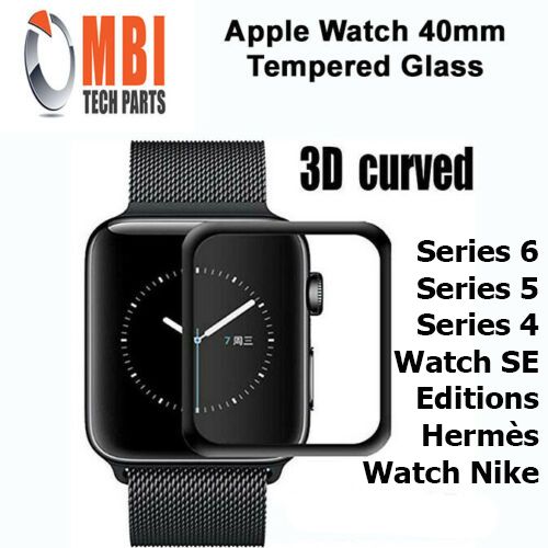Apple Watch 40mm Tempered Glass 9H Screen Protector for Series 4 5 6 SE