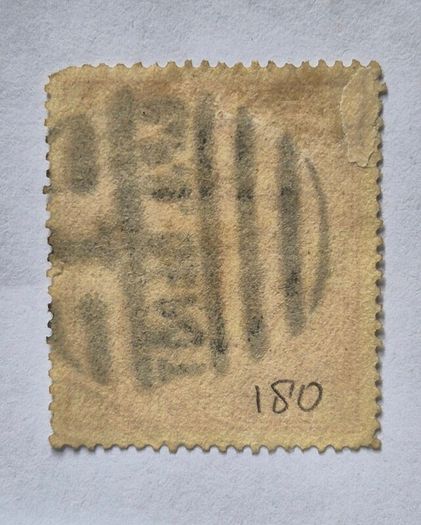 Great Britain 1883 Queen Victoria 5s Shilling Rose SG 180 / 181 - Crisp B.P.O. DEPOT Parcel Cancel. P1f2
