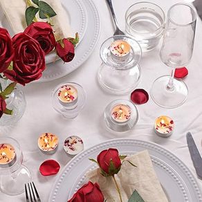 Set of Rose Scented Tea Lights