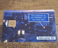 France Phonecard "Bourse Actions France Telecom", used, 9/1997, 50 Units - free standard postage